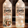 Custom Photo Though You’re Gone, Your Love Remains - Memorial Personalized Custom Bottle Lamp - Sympathy Gift For Family Members