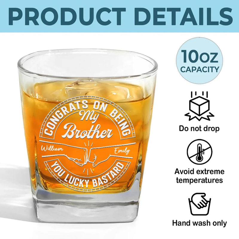 When Life Gives You Cousins, Make Crazy Memories - Family Personalized Custom Square Whiskey Glass - Gift For Family Members