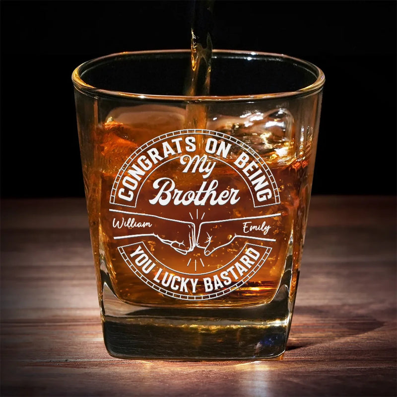 When Life Gives You Cousins, Make Crazy Memories - Family Personalized Custom Square Whiskey Glass - Gift For Family Members