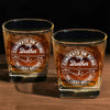 When Life Gives You Cousins, Make Crazy Memories - Family Personalized Custom Square Whiskey Glass - Gift For Family Members