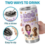 Paws And Claws, All My Love - Dog & Cat Personalized Custom 3D Inflated Effect Printed Tumbler - Gift For Dog Lovers, Mom