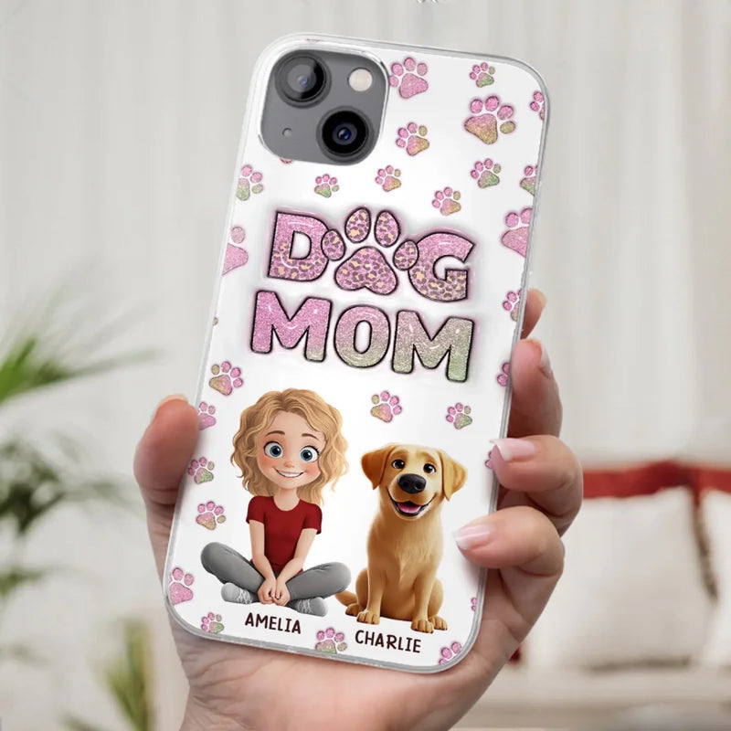 Home Is Where The Paws Are - Dog & Cat Personalized Custom 3D Inflated Effect Printed Clear Phone Case - Gift For Pet Owners, Pet Lovers