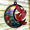 Though You Are Gone, Your Light Still Shines - Memorial Personalized Window Hanging Suncatcher Ornament - Sympathy Gift For Family Members