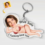 Custom Photo You’re My Favorite Weirdo - Couple Personalized Custom Shaped Acrylic Keychain - Gift For Husband Wife, Anniversary