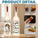 Custom Photo Your Wings Were Ready But My Heart Was Not - Memorial Personalized Custom Bottle Lamp - Sympathy Gift For Pet Owners, Pet Lovers