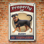 Property Of A Paw-some Dog - Dog Personalized Custom 3D Inflated Effect Printed Home Decor Metal Sign - House Warming Gift For Pet Owners, Pet Lovers