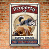 Property Of My Fluffy Boss - Dog Personalized Custom 3D Inflated Effect Printed Home Decor Metal Sign - House Warming Gift For Pet Owners, Pet Lovers