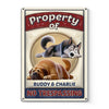 Property Of My Fluffy Boss - Dog Personalized Custom 3D Inflated Effect Printed Home Decor Metal Sign - House Warming Gift For Pet Owners, Pet Lovers
