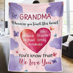 Custom Name Grandma Gifts - Personalized Blanket