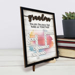 Home Is Where Your Grandma Is - Family Personalized Custom 2-Layered Wooden Plaque With Stand - Mother's Day, Gift For Mom, Grandma