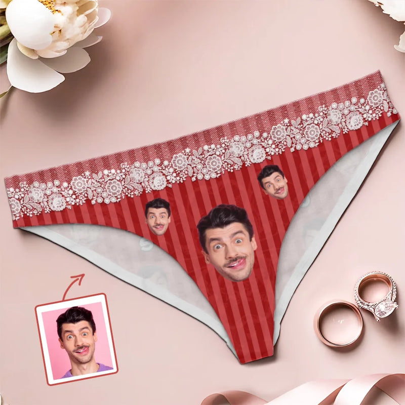 Custom Photo I Claimed It With Love - Couple Personalized Women Briefs - Gift For Husband Wife, Anniversary