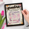 We Are Born Of Love, Love Is Our Grandma - Family Personalized Custom 2-Layered Wooden Plaque With Stand - Mother's Day, Gift For Mom, Grandma
