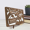 Grandma’s Love Is The Sweetest Gift - Family Personalized Custom 2-Layered Wooden Plaque With Stand - Gift For Mom, Grandma