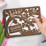 Custom Name Grandchild Family Tree Gifts for Grandparents - Personalized Wooden Plaque