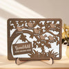 Grandma’s Love Is The Sweetest Gift - Family Personalized Custom 2-Layered Wooden Plaque With Stand - Gift For Mom, Grandma