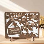 Custom Name Grandchild Family Tree Gifts for Grandparents - Personalized Wooden Plaque