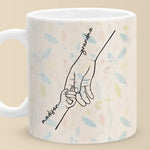 Love Is In The Grip Of Our Hands - Family Personalized Custom Mug - Gift For Mom, Grandma