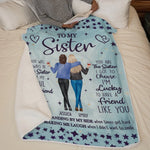 Custom Name Sister Gifts - Personalized Blanket