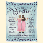 Custom Name Sister Gifts - Personalized Blanket
