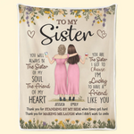 Custom Name Sister Gifts - Personalized Blanket