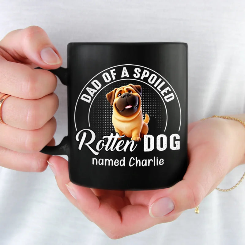 Fur, Chaos, And A Whole Lot Of Attitude - Dog & Cat Personalized Custom Black Mug - Gift For Pet Owners, Pet Lovers