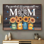 You Make My World Brighter - Family Personalized Custom Horizontal Poster - Mother's Day, Gift For Mom, Grandma