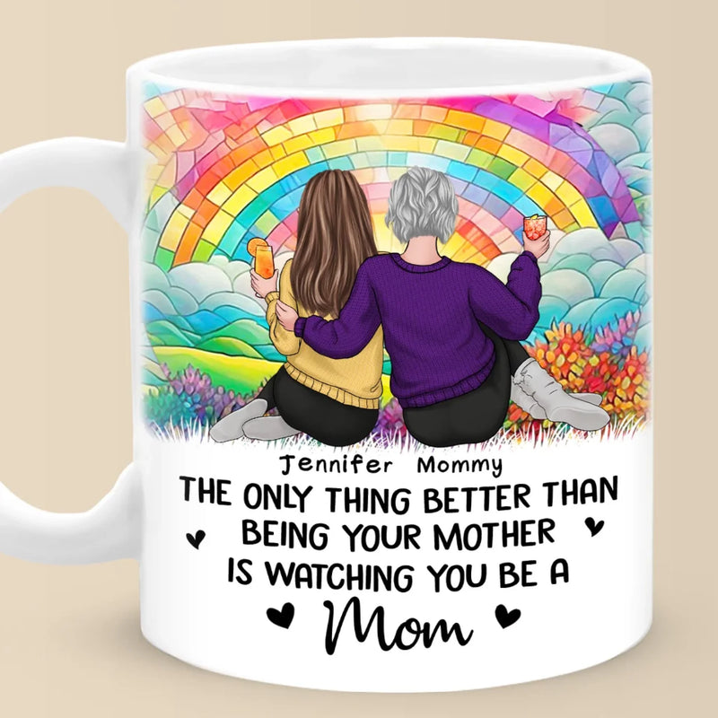 Forever My Baby, Always My Friend - Family Personalized Custom Mug - Mother's Day, Gift For Mom, Daughter