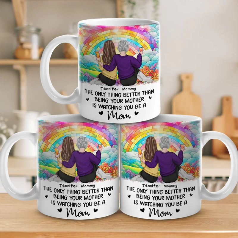 Forever My Baby, Always My Friend - Family Personalized Custom Mug - Mother's Day, Gift For Mom, Daughter