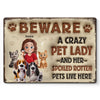 Paws, Whiskers, And Unconditional Love - Dog & Cat Personalized Custom 3D Inflated Effect Printed Home Decor Metal Sign - House Warming Gift For Pet Owners, Pet Lovers