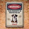 Property Of My Cute Taskmaster - Dog Personalized Custom 3D Inflated Effect Printed Home Decor Metal Sign - House Warming Gift For Pet Owners, Pet Lovers