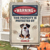 Property Of My Cute Taskmaster - Dog Personalized Custom 3D Inflated Effect Printed Home Decor Metal Sign - House Warming Gift For Pet Owners, Pet Lovers