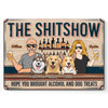 Life's A Party With Pets - Dog Personalized Custom Home Decor Metal Sign - House Warming Gift For Pet Owners, Pet Lovers