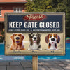 Happiness Is A Dog At Your Door - Dog Personalized Custom 3D Inflated Effect Printed Home Decor Metal Sign - House Warming Gift For Pet Owners, Pet Lovers