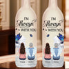 The Light Of Your Love Guides Me Forward - Memorial Personalized Custom Bottle Lamp - Sympathy Gift For Family Members