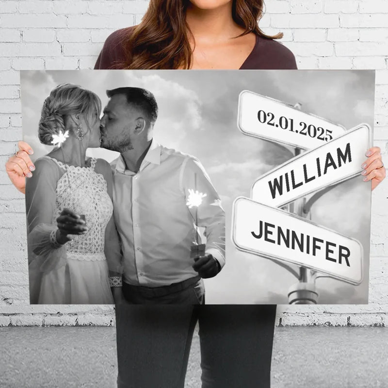 Custom Photo Love You More With Every Moment - Couple Personalized Custom Horizontal Canvas - Gift For Husband Wife, Anniversary