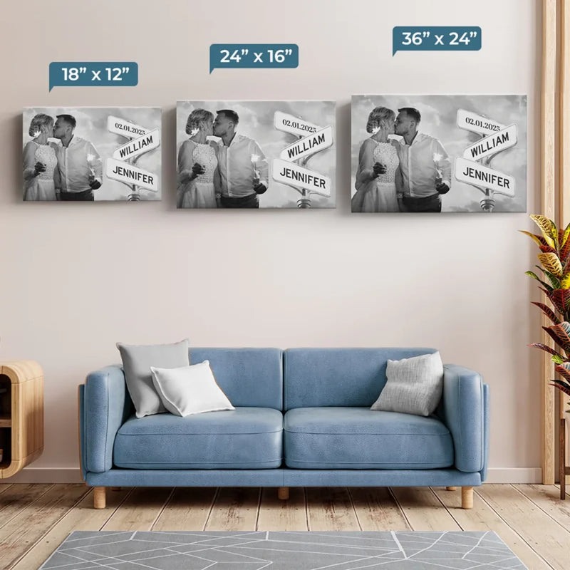 Custom Photo Love You More With Every Moment - Couple Personalized Custom Horizontal Canvas - Gift For Husband Wife, Anniversary