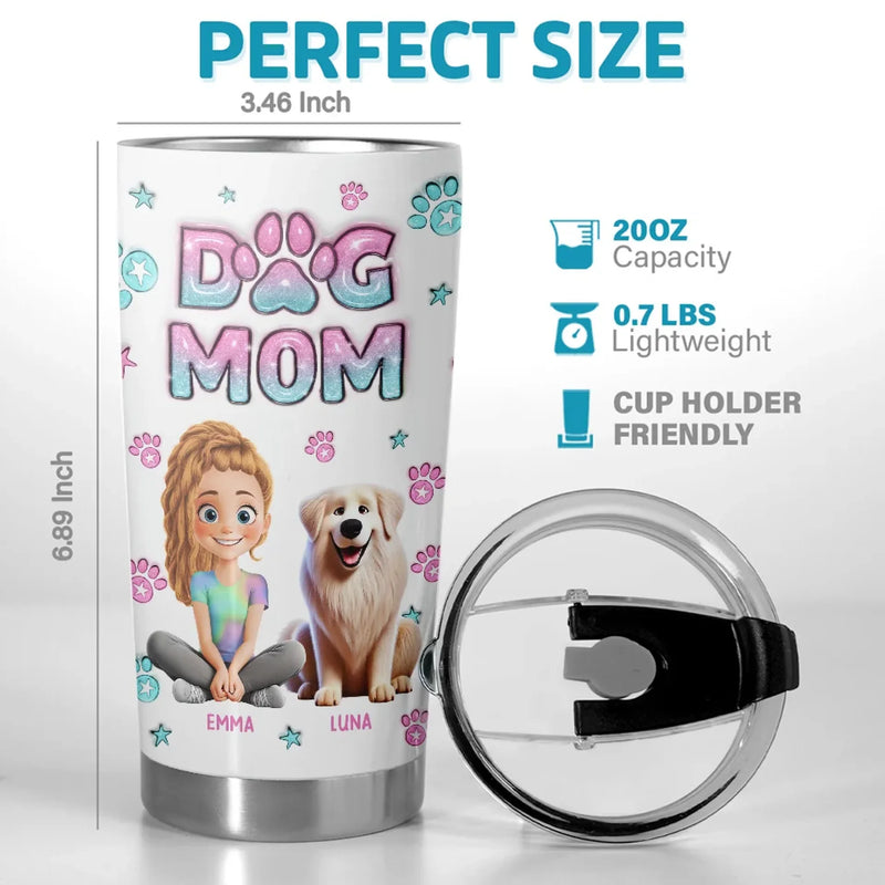 Pets Are Like Family And Their Love Is A Timeless Treasure - Dog & Cat Personalized Custom 3D Inflated Effect Printed Tumbler - Gift For Pet Owners, Pet Lovers