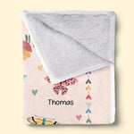 Wrap Her In The Warmth Of Her Own Endless Care - Family Personalized Custom Blanket - Mother's Day Gift For Mom, Grandma