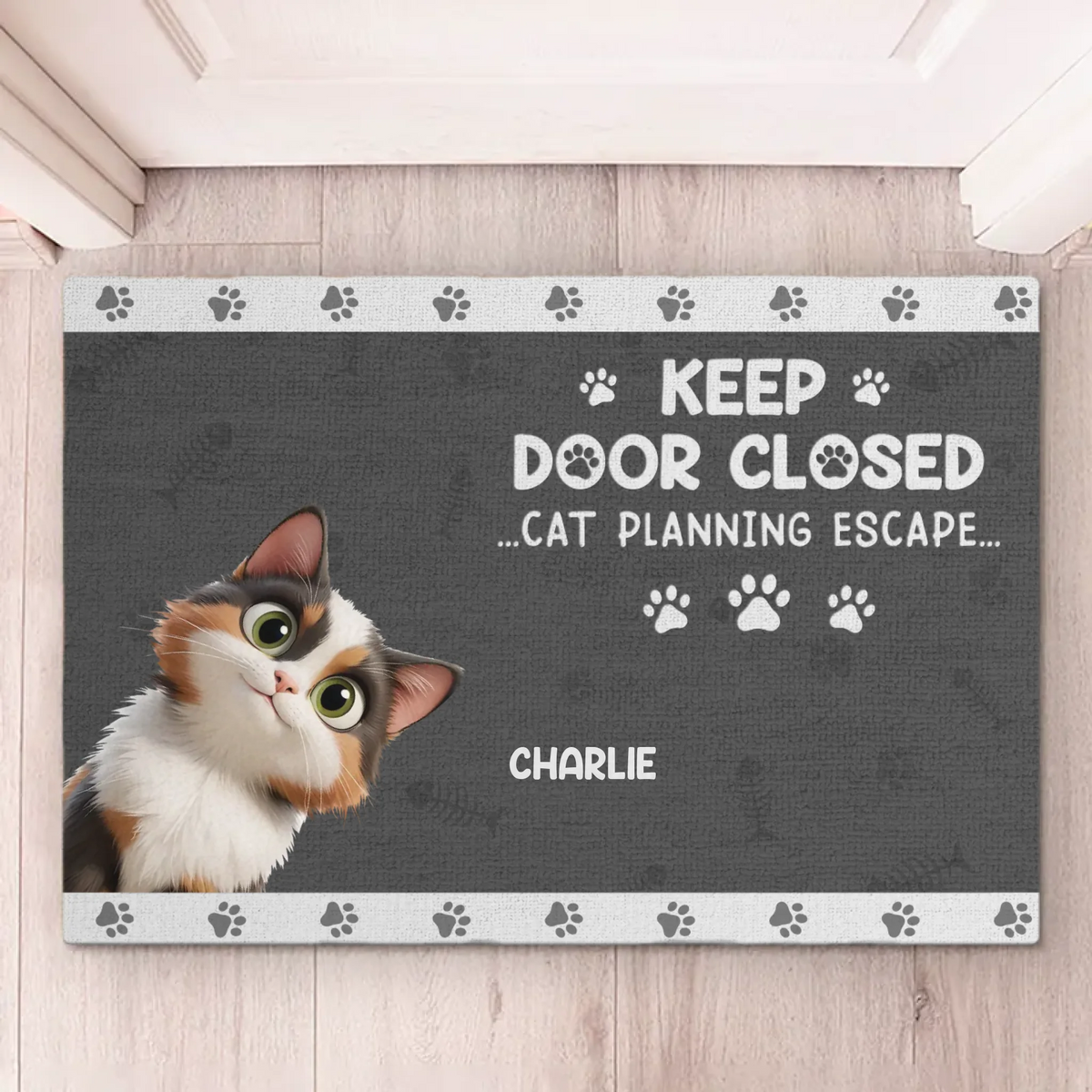 Cats On A Mission - Cat Personalized Custom Home Decor Decorative Mat - House Warming Gift For Pet Owners, Pet Lovers
