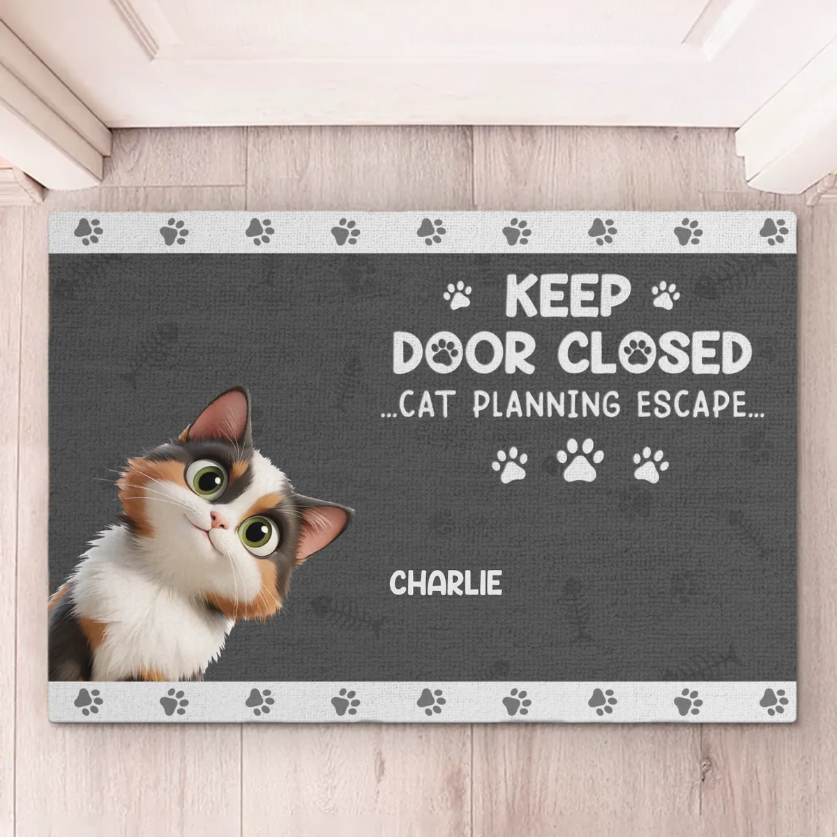 Cats On A Mission - Cat Personalized Custom Home Decor Decorative Mat - House Warming Gift For Pet Owners, Pet Lovers