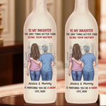 Love Grows As I Watch You Be A Mom - Family Personalized Custom Bottle Lamp - Gift For Mom, Daughter, New Moms