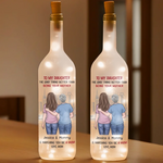 Love Grows As I Watch You Be A Mom - Family Personalized Custom Bottle Lamp - Gift For Mom, Daughter, New Moms