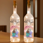 Life Is Sweeter With A Daughter - Family Personalized Custom Bottle Lamp - Gift For Mom, Daughter