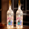 Life Is Sweeter With A Daughter - Family Personalized Custom Bottle Lamp - Gift For Mom, Daughter