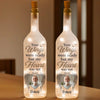Custom Photo Together In Every Step You Take - Memorial Personalized Custom Bottle Lamp - Sympathy Gift For Family Members