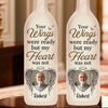 Custom Photo Together In Every Step You Take - Memorial Personalized Custom Bottle Lamp - Sympathy Gift For Family Members