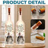 Custom Photo Our Hearts Are Forever With You - Memorial Personalized Custom Bottle Lamp - Sympathy Gift For Family Members