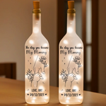 Custom Name and Date Gifts for Mom - Personalized Bottle Lamp
