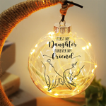 First My Mother Forever My Friend - Family Personalized Custom Moon Lamp Light - Gift For Mom, Daughter