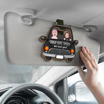 Custom Photo Safe Travels, We Love You Lots - Family Personalized Custom Car Visor Clip - Gift For Dad